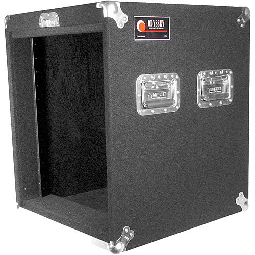 Odyssey CRP12W Case Rackmount - Odyssey CRP12W Carpeted Rack Case with Wheels - Black