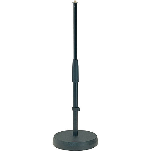 K&M 233-BLACK Stand Mic - K&M 233 Table/Floor Microphone Stand (Black)
