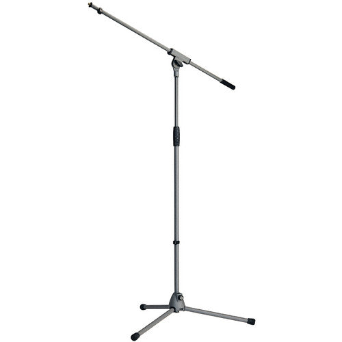 K&M 21060-GREY Stand Mic - K&M KM21060 Microphone Boom Stand (Soft-Touch Gray)