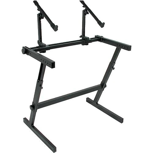 QUIKLOK Z726 Z style 2 tier adjustable height keyboard stand - QuikLok Z726 Double Tier Height Adjustable Keyboard Stand