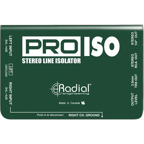 Radial Pro-Iso - Radial Engineering PRO-ISO 4-10 DB Stereo Line Isolator