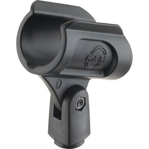 K&M 85070-BLACK Microphone Adapter - K&M 85070 5/8" Microphone Clip (Black)