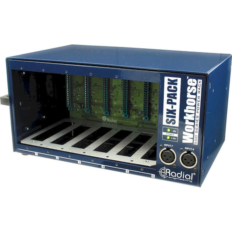 Radial SixPack - Radial Engineering SIXPACK 500 Series Desktop Power Rack (6-Pack)