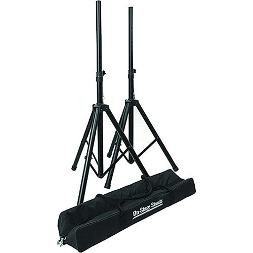 ON STAGE SSP7750 - On-Stage Compact Speaker Stand Pack with Bag and Two Stands