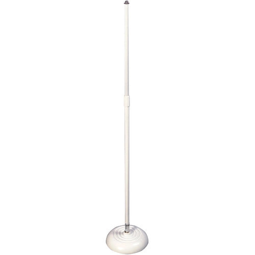 ON STAGE MS7201QTRW - On-Stage MS7201QTRW Quarter-Turn Round Base Microphone Stand (White)
