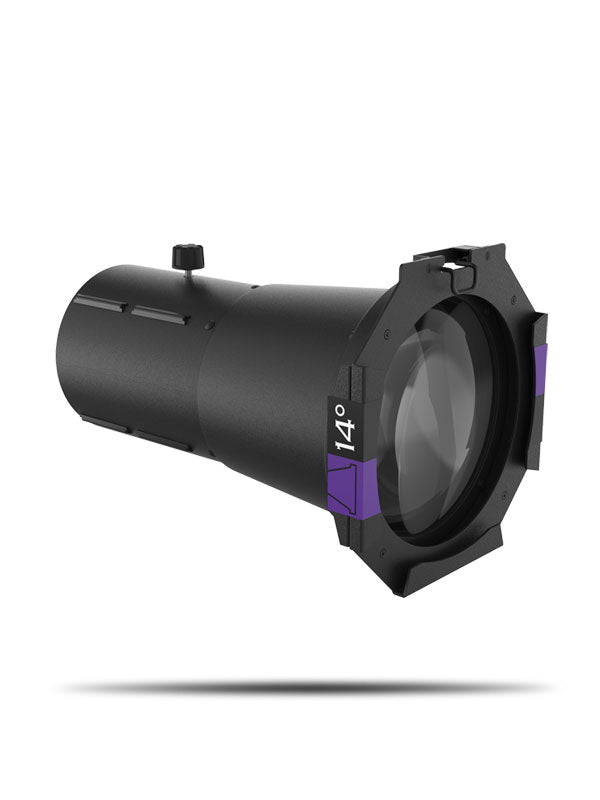 Ovation Ellipsoidal HD Lens Tubes -  high-precision HD optics encased in rugged housings designed to survive the rigors of touring, - Chauvet Professional OHDLENS-50DEG Ovation Ellipsoidal HD Lens Tube - 50 Degree