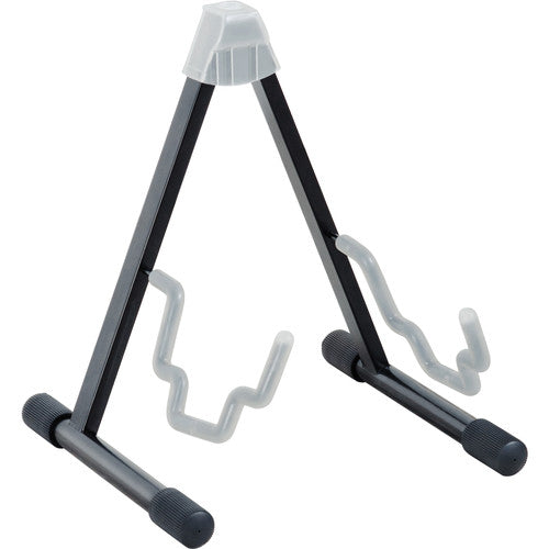 K&M 17570-BLACK Stand Guitar - K&M 17570 E+A Guitar Stand (Black with Translucent Support Elements)
