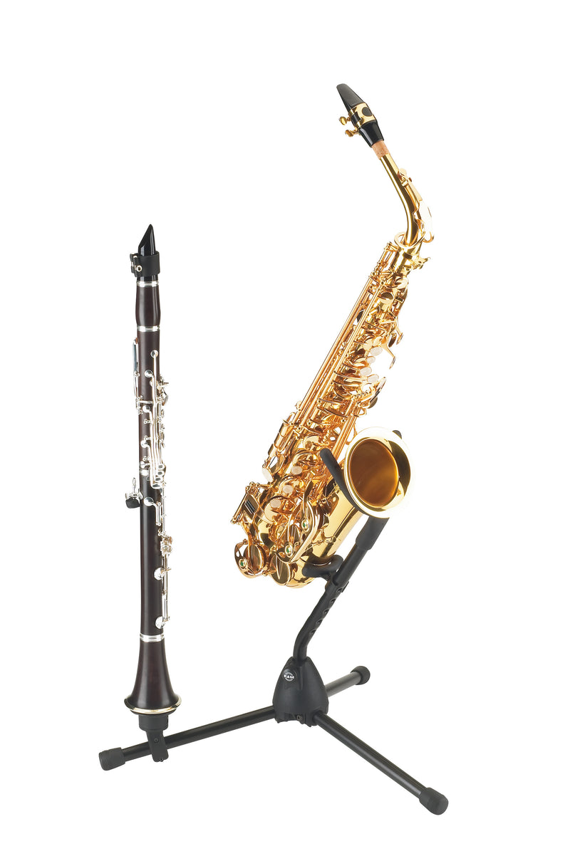K&M 14300-BLACK Stand Instrument - 14300 Saxophone stand