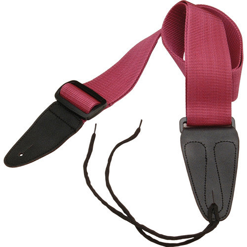 ON STAGE GSA10BU - On-Stage GSA10BU Guitar Strap with Leather Ends (31 to 52", Burgundy)