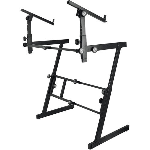 ON STAGE KS7365EJ - On-Stage KS7365EJ Heavy Duty Folding-Z Two-Tier Keyboard Stand