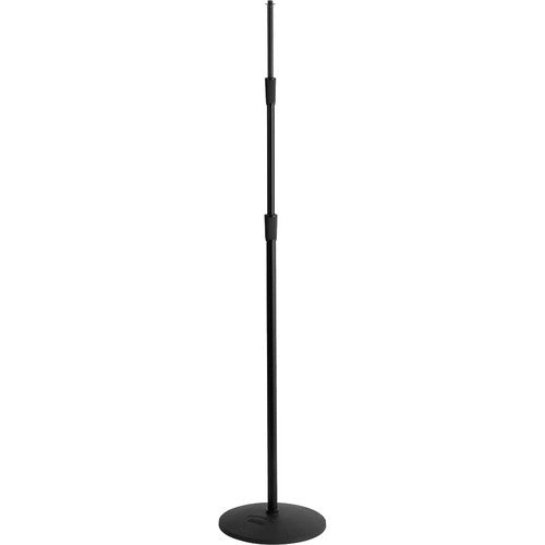 ON STAGE MS9312 - On-Stage MS9312 Three-Section Microphone Stand with Round Base (39 to 97", Black)