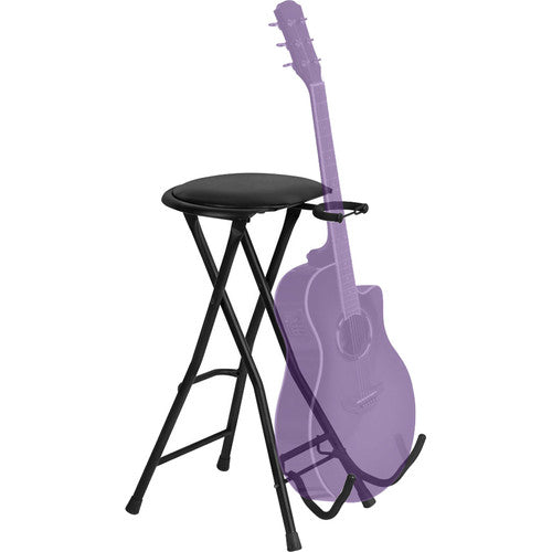 ON STAGE DT7500 - On-Stage DT7500 Guitarist Stool with Integrated Guitar Stand