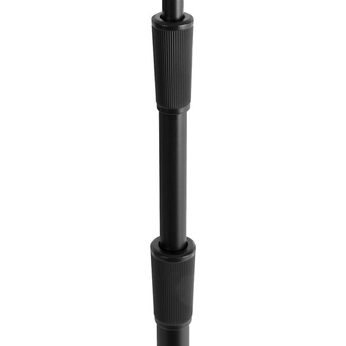 ON STAGE MS8312 - On-Stage MS9312 Three-Section Microphone Stand with Round Base (39 to 97", Black)