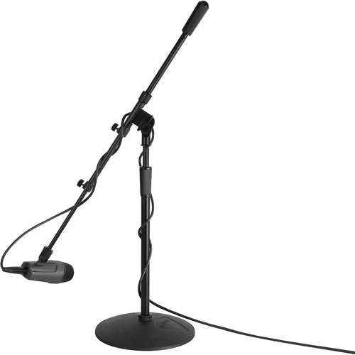 ON STAGE MS9417 - On-Stage MS9417 Pro Kick/Amp Mic Stand with Telescoping Shaft and Adjustable Boom (Height: 17 to 28.5")