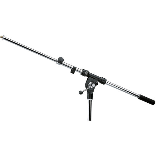 K&M 211/1-CHROME Stand Mic - K&M 211/1 Two-Piece Telescoping Boom Arm with 3/8" Thread (Chrome)