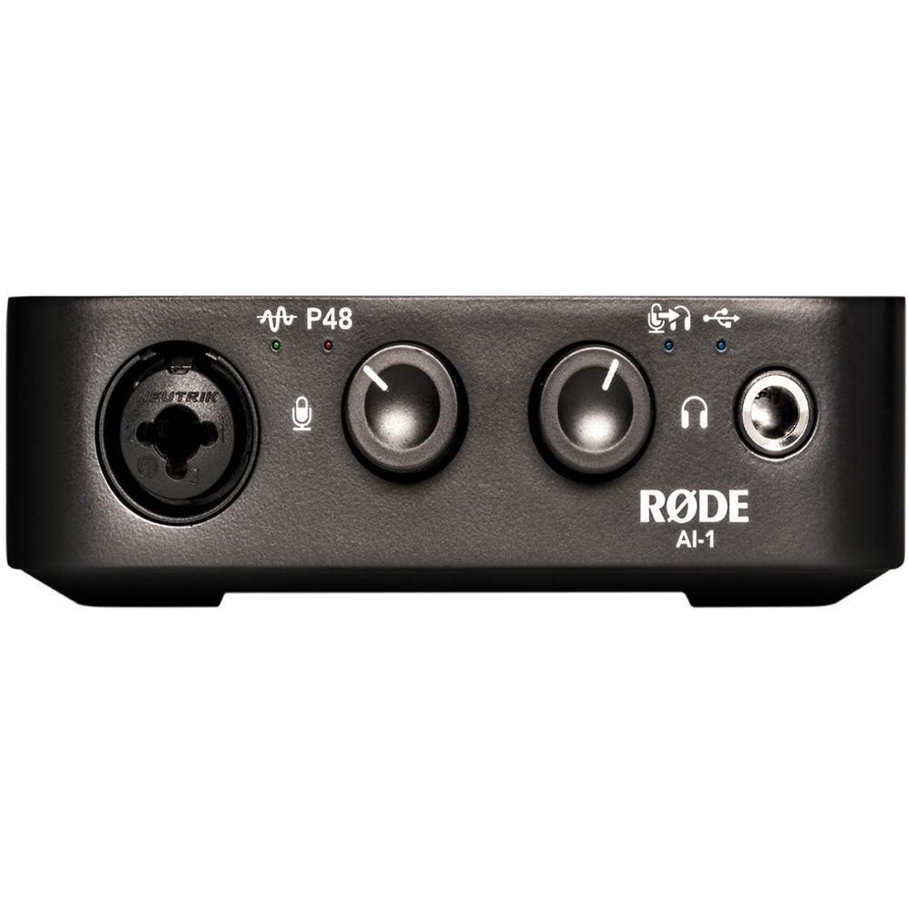 RODE AI-1 Audio interface With Combo XLR-1/4" inputs, 2 x TRS 1/4" outputs