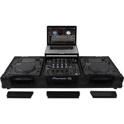 Odyssey FZGSL12CDJWRBL Case DJ Gear - Odyssey Black Label Universal CD/Digital Media Player DJ Coffin with Wheels