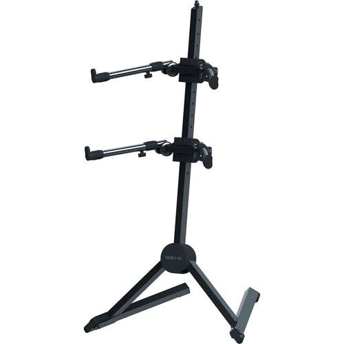 QUIKLOK SL930 Fully adjustable double-tier, slant keyboard stand w/nylon bag - QuikLok SL930 Adjustable Double-Tier Slant Keyboard Stand