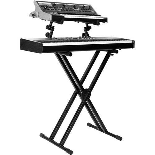 ON STAGE KS7292 - On-Stage KS7292 Double-X Ergo Lok Keyboard Stand with Second Tier