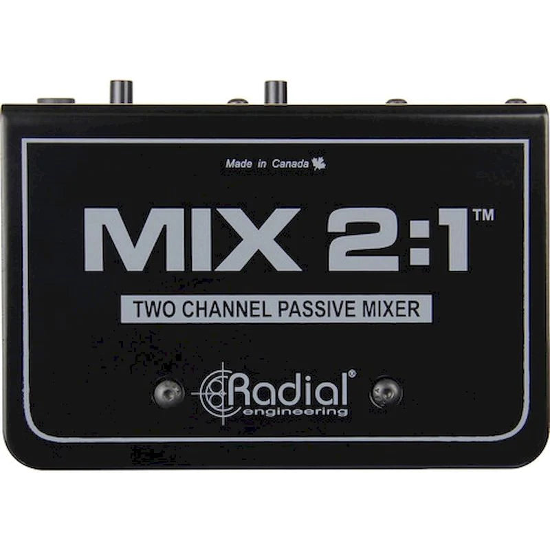 Radial MIX 2:1 -Radial Engineering MIX 2:1 2-Channel Audio Combiner & Mixer