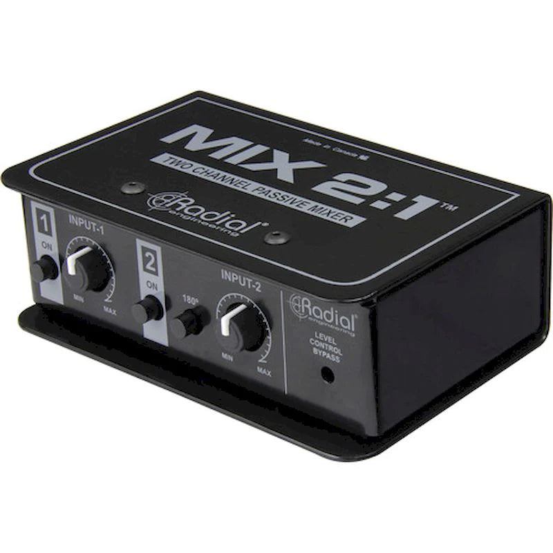 Radial MIX 2:1 -Radial Engineering MIX 2:1 2-Channel Audio Combiner & Mixer