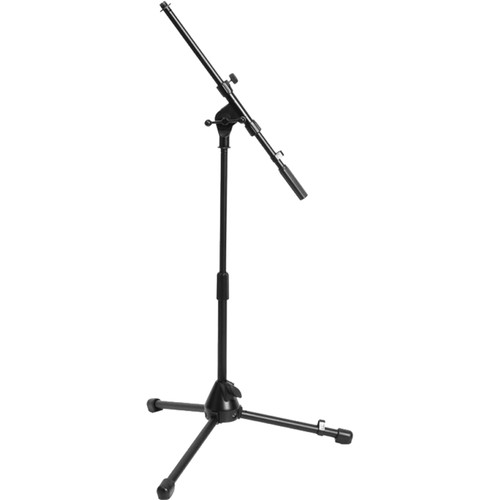 ON STAGE MS7411B - On-Stage MS7411B Telescoping Drum and Amplifier Microphone Boom Stand - Boom Length: 32" (Black)