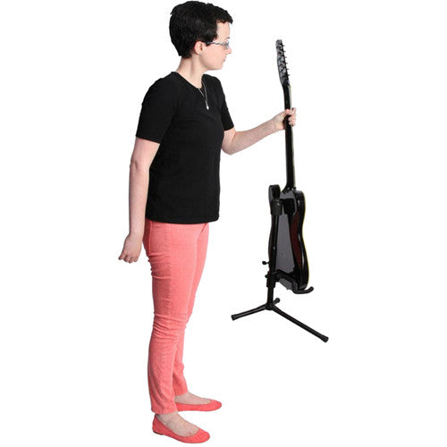 ON STAGE GS7140 - On-Stage Push-Down Spring-Up Locking Electric Guitar/Bass Stand