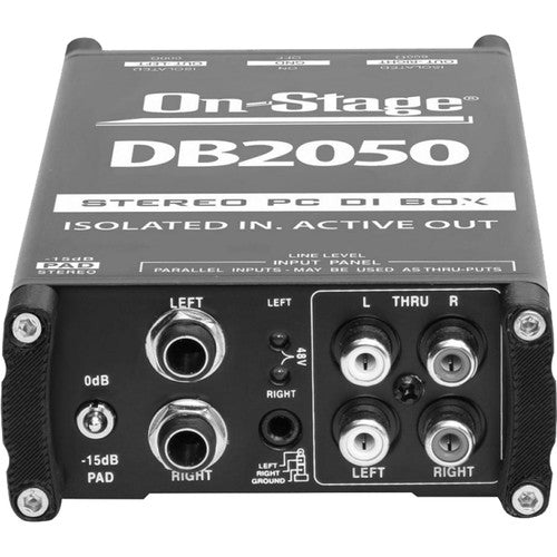 ON STAGE DB2050 - On-Stage DB2050 Active Stereo Multimedia DI Box