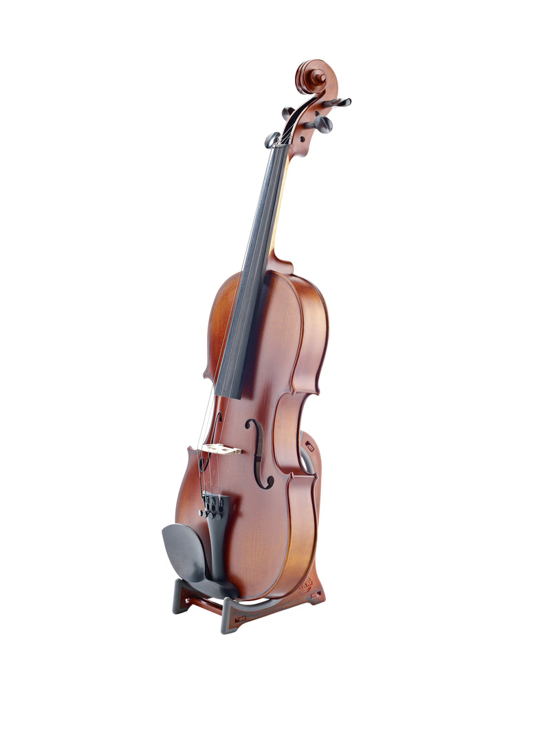 K&M 15550-BROWN Stand Instrument - 15550 Violin/Ukulele display stand