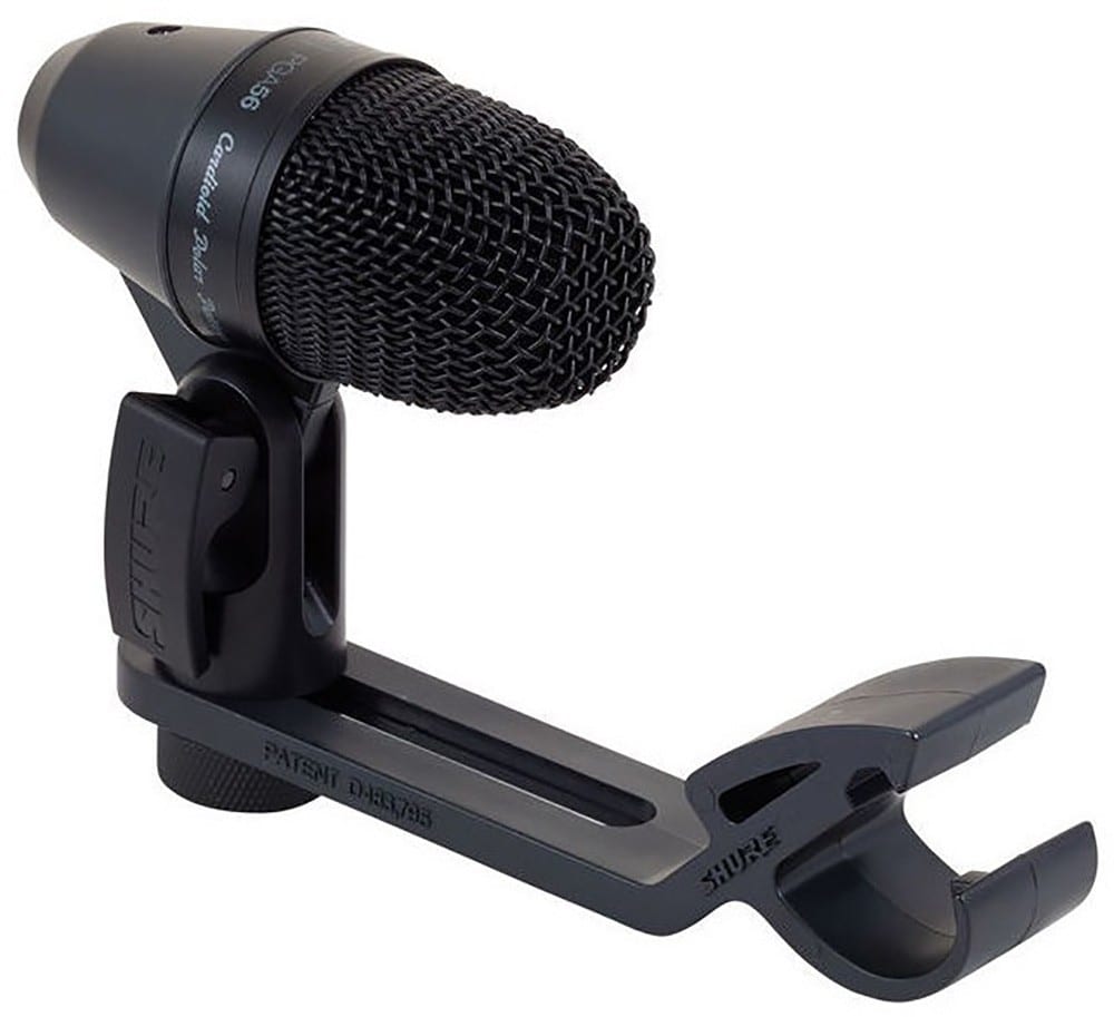 SHURE  PGA56-LC Cardioid swivel-mount dynamic snare/tom microphone.