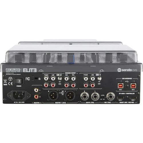 DECKSAVER DS-PC-ELITE - Decksaver DS-PC-ELITE Reloop Elite Cover for Reloop Elite Mixers (Smoked Clear)