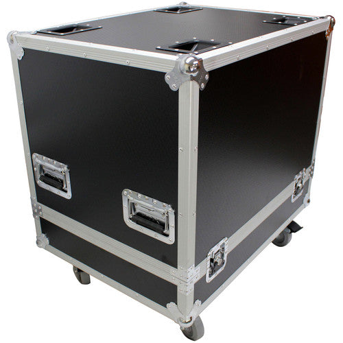 ProX RCF-HDL30A LA X2W Speaker Road Case - Fits RCF HDL 30-A Line Array Speaker Flight Case W/Wheels (Holds 2 Speakers)