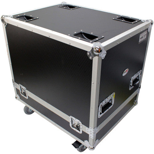 ProX RCF-HDL30A LA X2W Speaker Road Case - Fits RCF HDL 30-A Line Array Speaker Flight Case W/Wheels (Holds 2 Speakers)