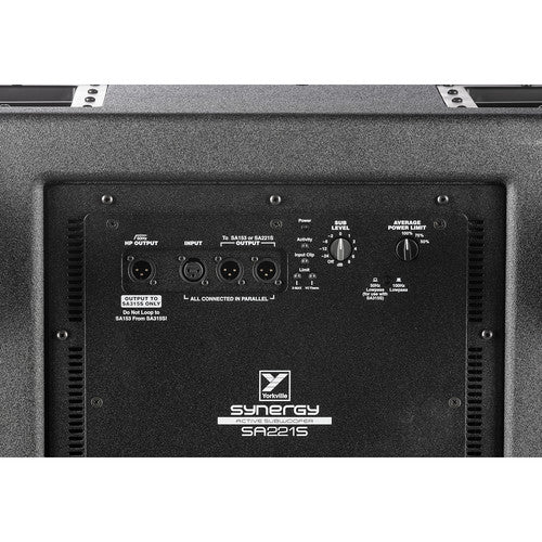 YORKVILLE SA221S - Yorkville SA221S Synergy Array Series Dual 21" Powered Portable Subwoofer