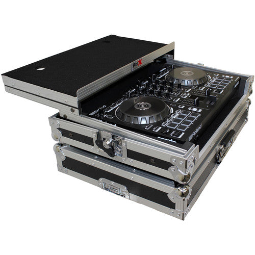 PROX-X-DJ202LT DJ Controller Road Case - Flight Case For Roland DJ-202 Digital Controller W-Laptop Shelf