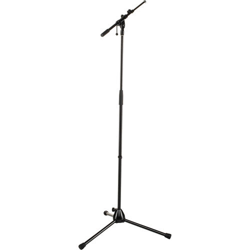 K&M 210/9 - K&M 210/9 Tripod Microphone Stand with Telescoping Boom (Black)