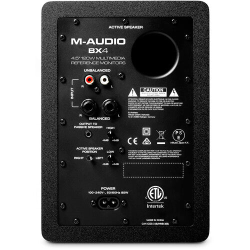 M AUDIO BX4 PAIR- 4'' Powered Monitors