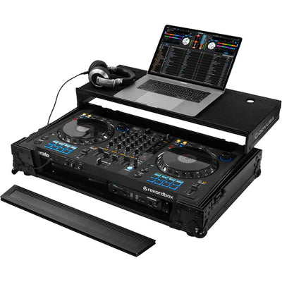 Odyssey FZGSDDJFLX61BL Case DJ Gear - Odyssey Black Label Glide Style Flight Case for Pioneer DDJ-FLX6 Controller - All Black