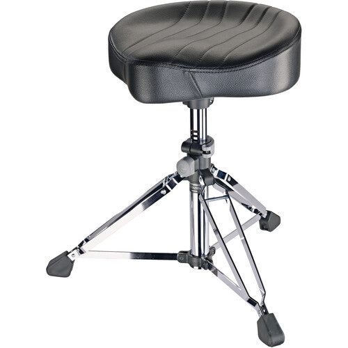 K&M 14000-CHROME - K&M 14000 Drummer's Throne Gomezz (Black and Chrome)