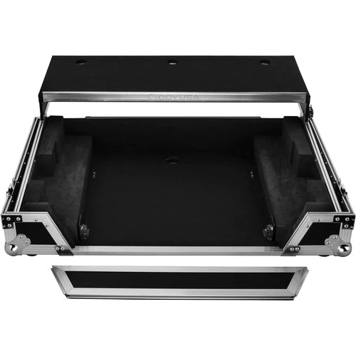 Odyssey FZGSRANEONEW1 Case DJ Gear -Odyssey Flight Zone Glide Style Flight Case for Rane One DJ Software Controller - Silver on Black