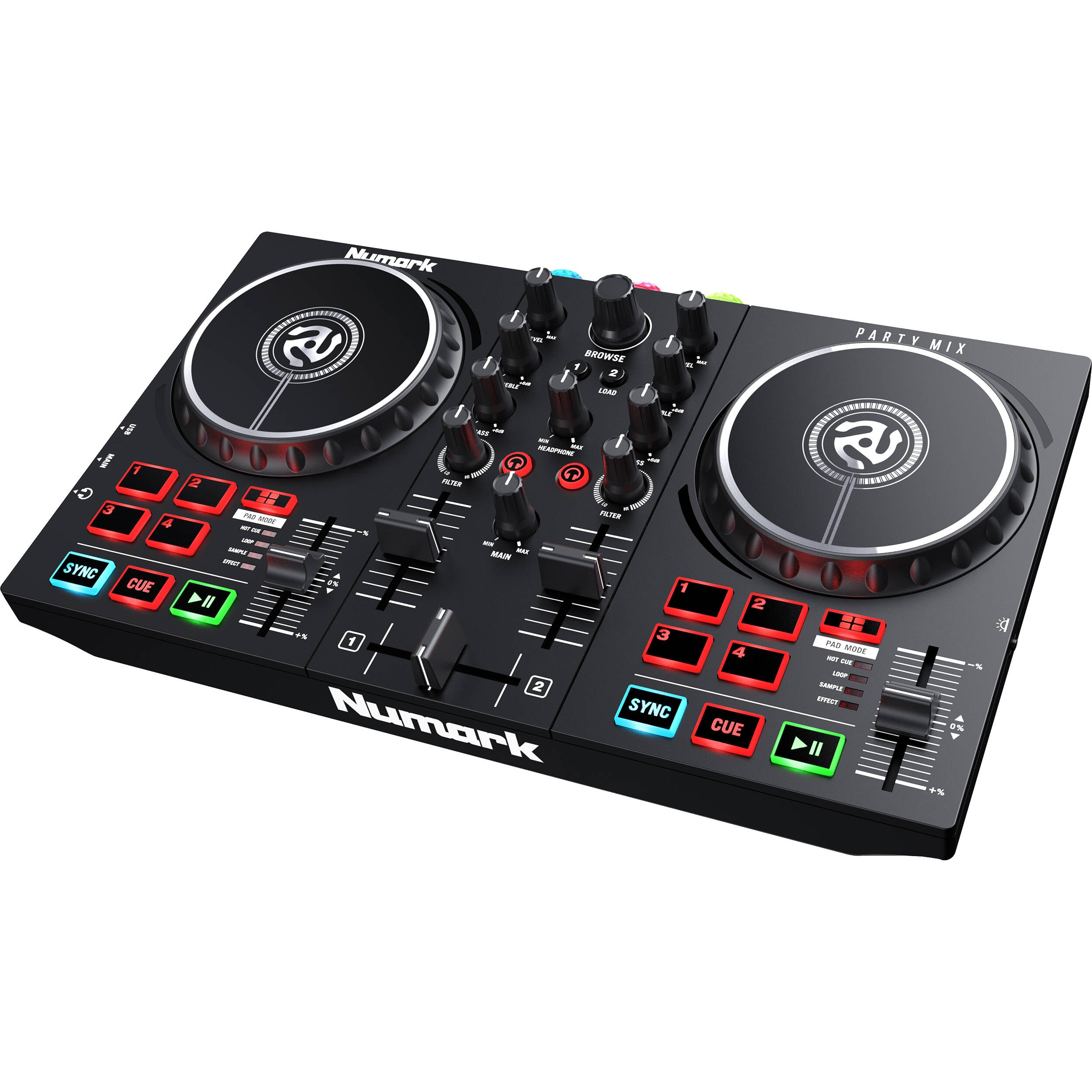 NUMARK PARTYMIX11- Controller with Built In Light Show