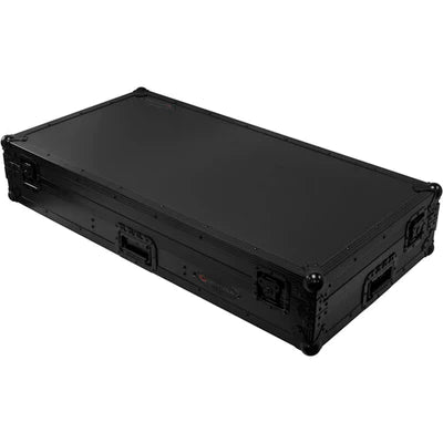 Odyssey FZGS12CDJWXD2BL Case DJ Gear - Odyssey Extra-Deep Coffin Flight Case with Glide Platform for 12" DJ Mixer and Two Large-Format Media Players - All Black