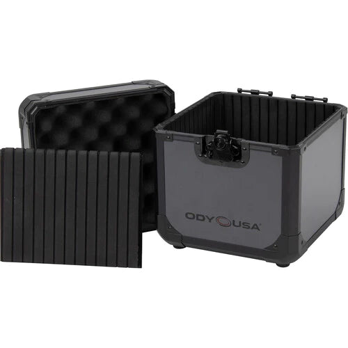 Odyssey K7060BLG Case Equipment - Odyssey KROM 7" Vinyl Utility Case for 60 Records - Black on Gray
