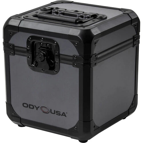 Odyssey K7060BLG Case Equipment - Odyssey KROM 7" Vinyl Utility Case for 60 Records - Black on Gray