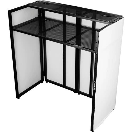 Odyssey DJBOOTHM46 Stand DJ Equipment - Odyssey DJ Media Booth with Flat Screen TV/Monitor Bracket - 46"