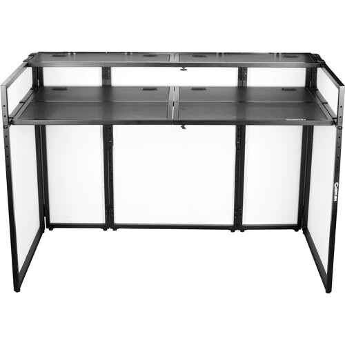 Odyssey DJBOOTHM65 Stand DJ Equipment - Odyssey DJ Media Booth with Flat Screen TV/Monitor Bracket - 65"