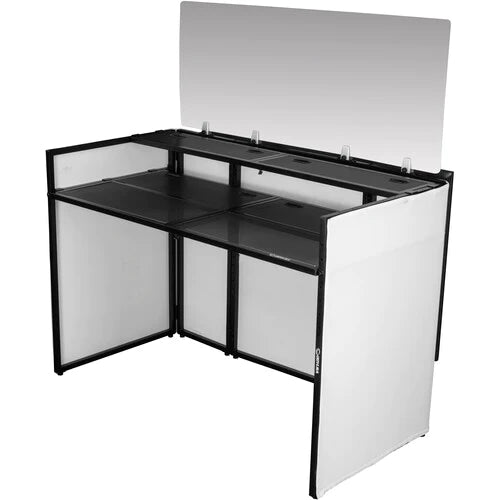 Odyssey DJBOOTHM65 Stand DJ Equipment - Odyssey DJ Media Booth with Flat Screen TV/Monitor Bracket - 65"