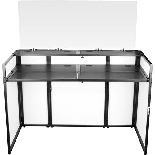 Odyssey DJBOOTHM65 Stand DJ Equipment - Odyssey DJ Media Booth with Flat Screen TV/Monitor Bracket - 65"