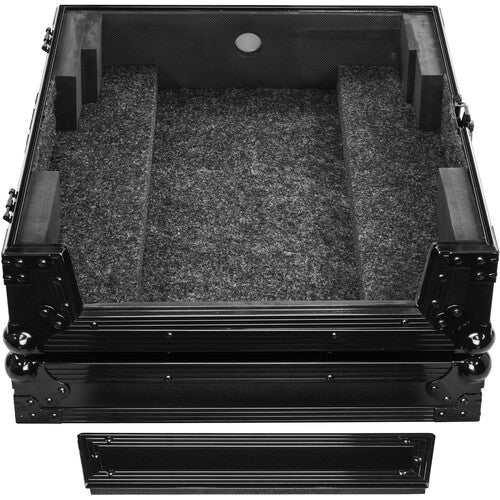 Odyssey FZDJMV10BL Case DJ Gear - Odyssey Black Label Flight Case for Pioneer DJM-V10 Mixer - Black on Black