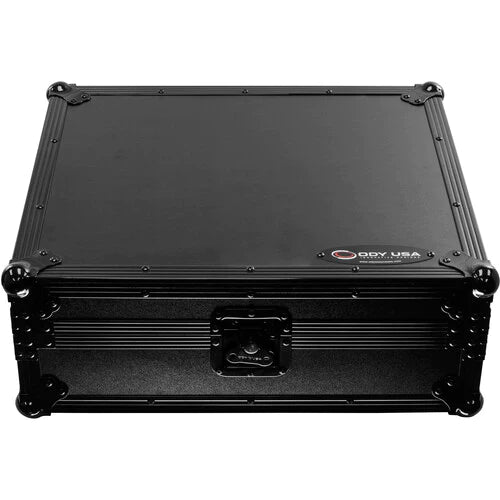 Odyssey FZDJMV10BL Case DJ Gear - Odyssey Black Label Flight Case for Pioneer DJM-V10 Mixer - Black on Black